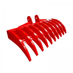Excavator Rake for Land Clearing and Soil Loosing