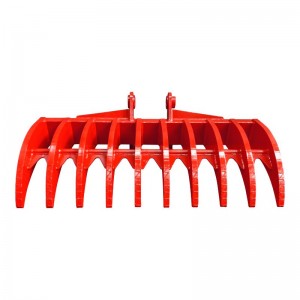 Excavator Rake for Land Clearing and Soil Loosing