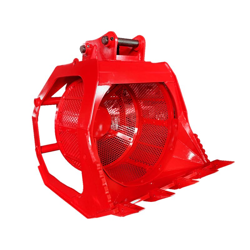 360° Rotary Screening Bucket  for the Selection of Natural Materials (1)