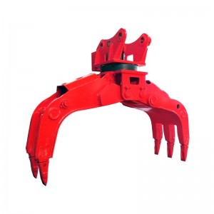Five Fingers Excavator 360° Rotary Hydraulic Grapple for Handling Material Flexibly